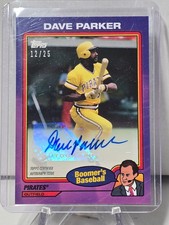 2024 Topps Boomer's Baseball #37A Dave Parker Auto 12/25 Pirates HOF