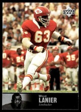 Willie Lanier 1997 Upper Deck Legends #45 Chiefs NFL READ FREE SHIP AutographDen