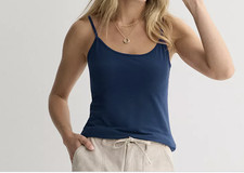 Cami Navy Everyday Padded Adjustable Staps Womens Small By Sonoma Goods For Life
