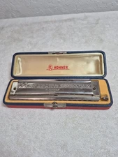 Vintage Hohner 64 Chromonica Professional Model 4 Chromatic Octaves Harmonica C 