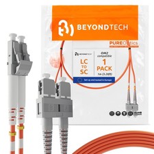 1m 3.28FT LC To SC Fiber Patch Cable UPC Multimode Duplex OM2 50/125m Core