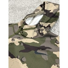 Nike Therma-FIT Camo Hoodie Green Tan Camouflage Pullover Mens Small Sweatshirt