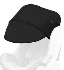 Sun Shade Extender/Auxiliary Canopy for Car Seat Black