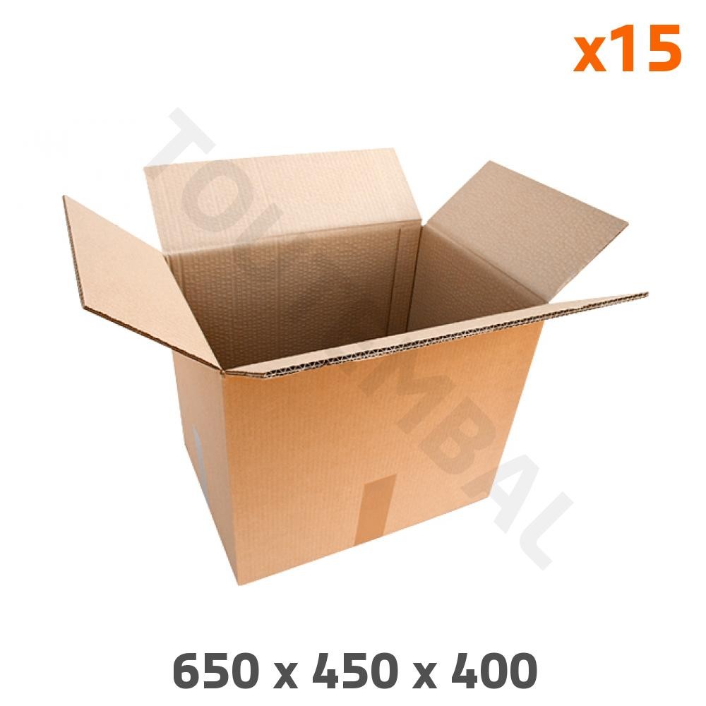 Caisse carton double cannelure pour déménagement de maison