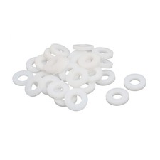 12mmx5mmx2mm PTFE Flat Washer Flange Gasket White 30pcs