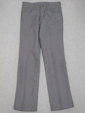 MB17427 VINTAGE 1990s  WRANGLER  STA-PREST POLY PANTS  msr 29"x31" GRAY