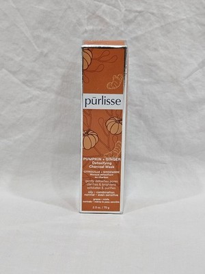 Purlisse Pumpkin Ginger Detoxifying Charcoal Facial Mask 2.5 oz   New