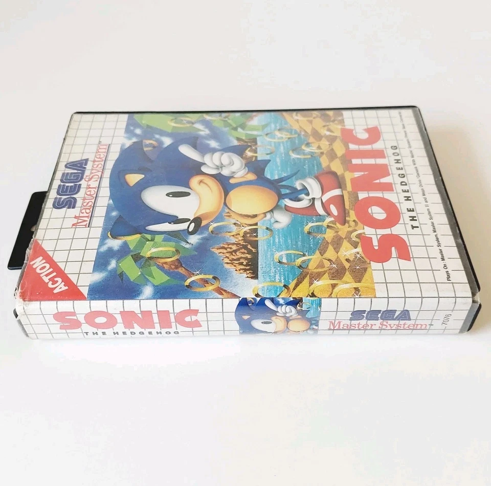 Sega Master System SONIC THE HEDGEHOG Game PAL Blue Label | Complete  - Image 3 of 4