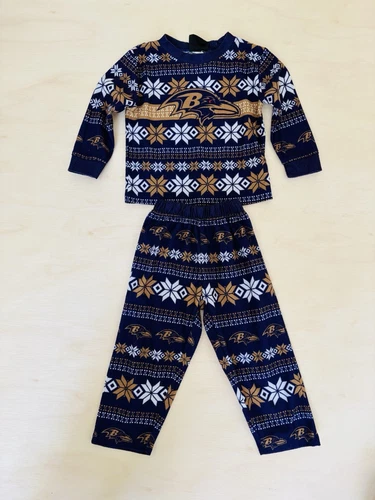 Baltimore Ravens NFL Classic Purple Team Logo Youth size 2T Pajamas Set 2pcs