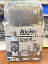 Kicks and Co Sneaker Cleaning Kit with Travel Case Premium Foam Brush Towel NEW