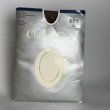 Christian Dior Pantyhose 3 Ultra Sheer Brown Control Top Academia Gilmore Office