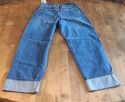 Women's Mid-Rise 90's Baggy Jeans - Universal Thread Dark Wash 423