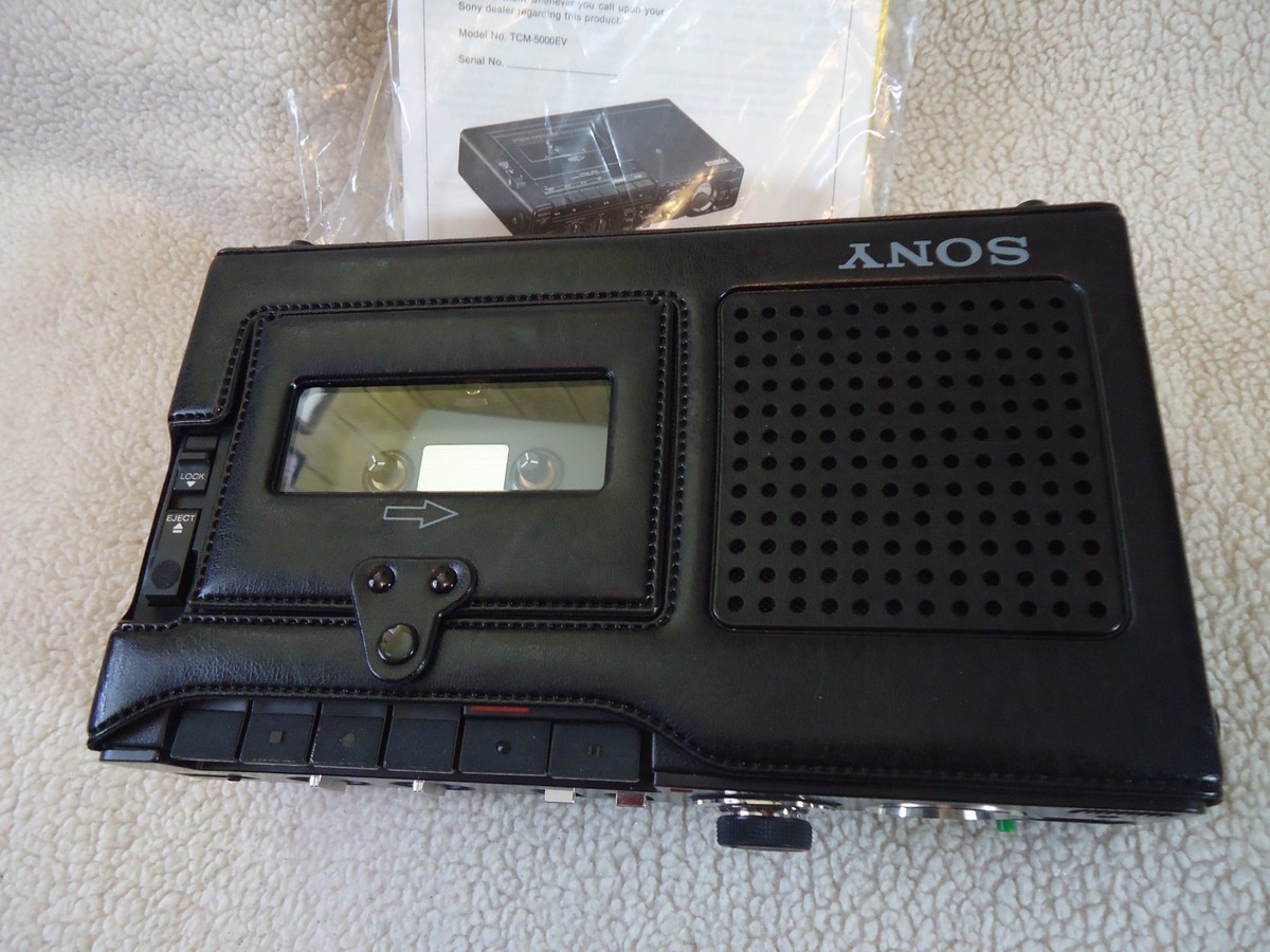Sony Pressman TCM-5000EV Desktop Cassette Voice Recorder for sale