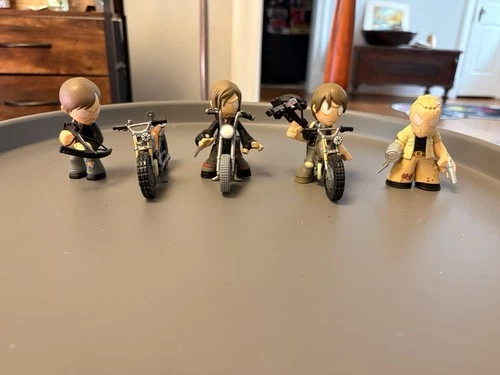 Lot Of 7 The Walking Dead Mystery Mini Vinyl Figures (All Dixons And Bikes)