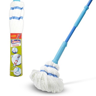 Twist Mop mit integriertem selbstauswringenden System | kratzfestes Scheuerpad für...
