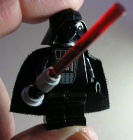 Lego Star Wars DARTH VADER w/ Light-up Lightsaber Minifigure 7263 - Works! L@@K