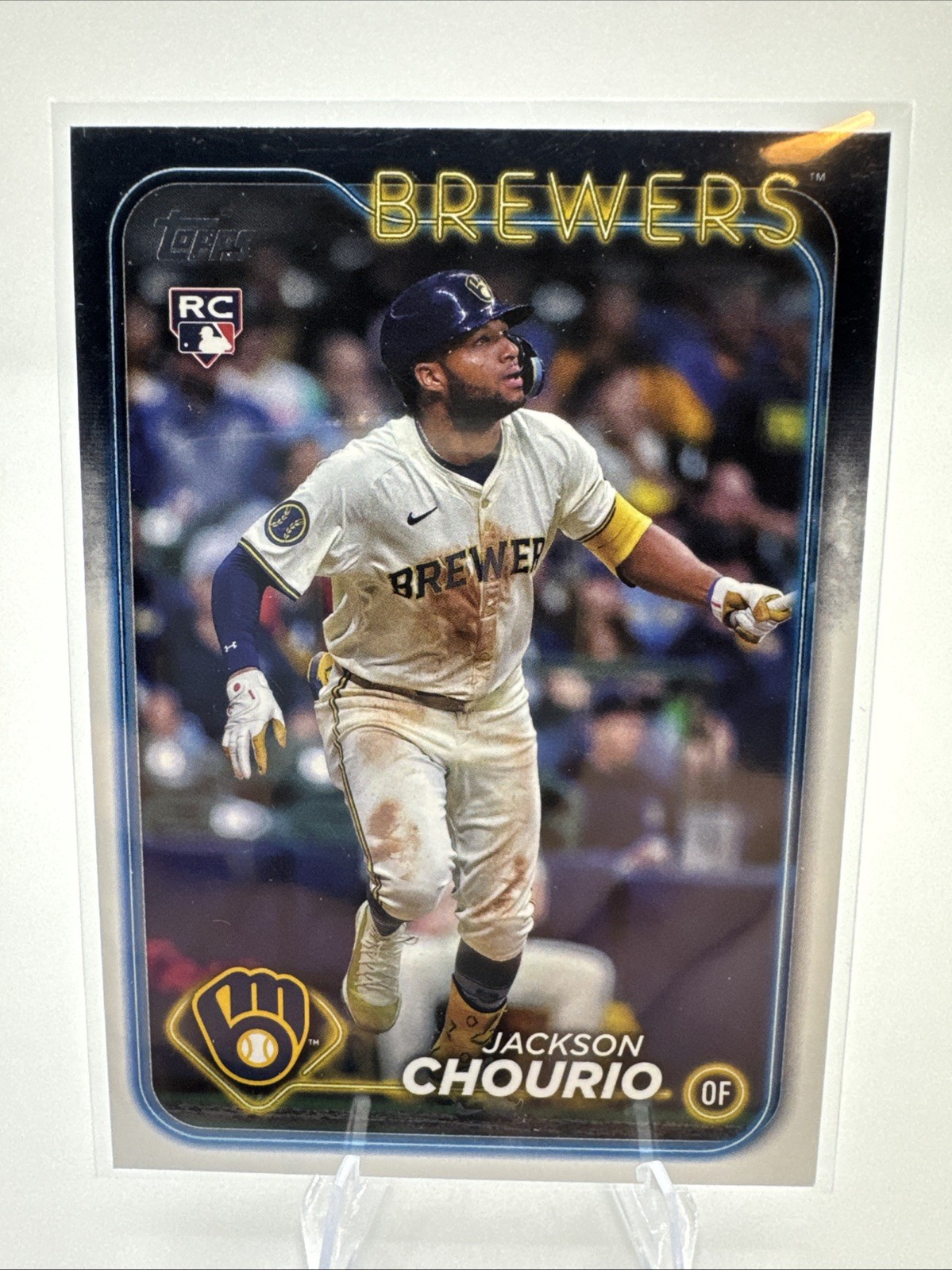 2024 Topps Update #US240 Jackson Chourio Rookie Card Milwaukee Brewers