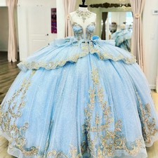 Luxury Quinceanera Dress for 15Anos Appliques Sleeveless Bowknot Ruched Vestidos
