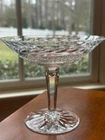WATERFORD GLANDORE cut lead crystal compote 5 X6"