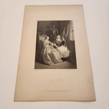 Lucy Ashton By J.W. Wright c. 1836 Engraving (348)