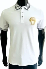 Vèrsace Men White Polo Shirt