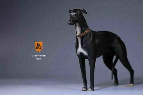 Mr.Z 1:6 Grey Hound Dog Animal Resin Simulation Toy 6 Color Model Toy Figurine - Picture 11 of 18