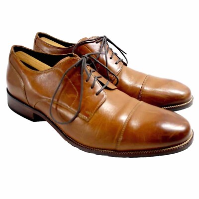 Cole Haan Benton Cap Toe Derby II Distressed Leather Oxford