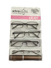 XtraSight by Foster Grant Reading Glasses Axton Style  Classic 4 Pack 