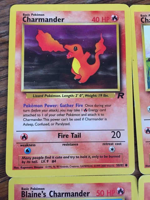 Original 1995 Charmander Pokemon Card EBay
