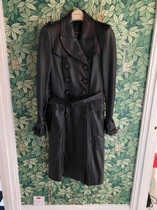 burberry leather coat