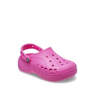 Women's US Size 8 Crocs Baya Platform Clog Electric Pink Style 208186-6QQ NWT