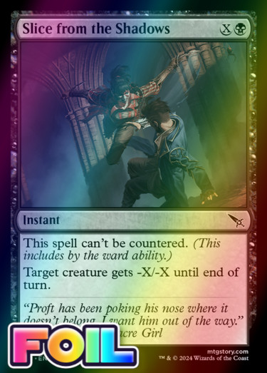 x1 Slice from the Shadows MKM MTG 103 FOIL COMMON M/NM 1x