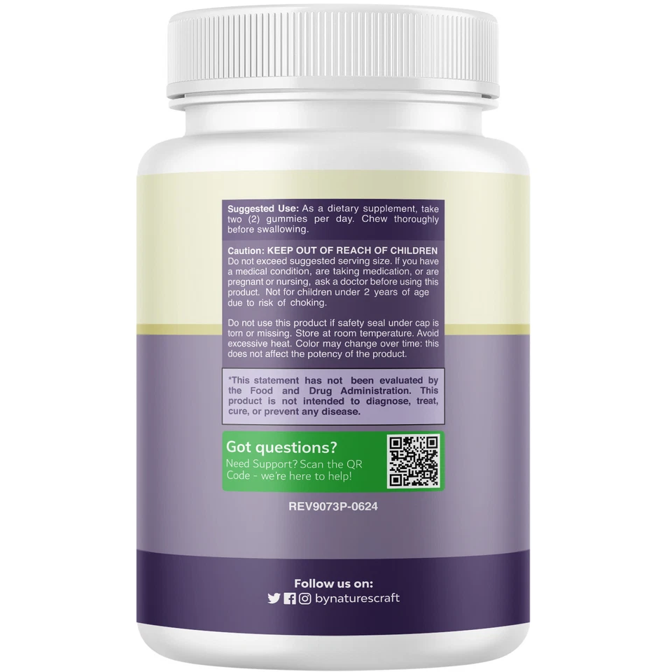 Gomitas de calcio de alta absorción con vitamina D3 fosfato tricálcico 758 mg 60 quilates Foto 2 de 4