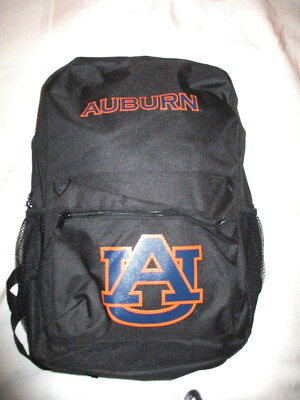**AUBURN TIGERS Full Size Adjustable BACKPACK #1 - New w/ Tags**