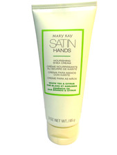 Mary Kay Satin Hands Shea Hand Cream green tube White Tea Citrus