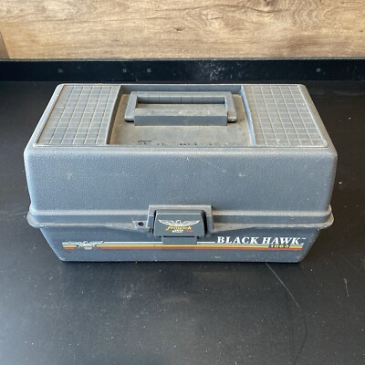 Fenwick Black Hawk 1063 Fishing Tackle Box 3 Tray Box 