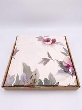 Completo Letto Matrimoniale In Presioso Raso Di Cotone 100% Fantasia Con Rose