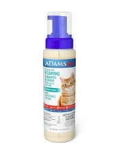 Adams Plus Repellent Foaming Shampoo Wash for Cats Kittens 10 oz.