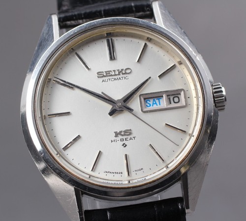 Vintage 1973 King Seiko KS Hi-Beat 5626-7111 25J WEEKDATER AT Men's Watch JAPAN