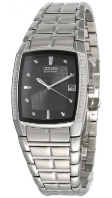 CITIZEN Eco-Drive Black Dial SS Men's Watch BM6640-57E | eBay