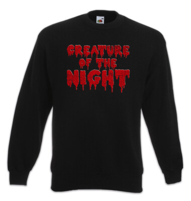 Creature of the Night Sweatshirt Pullover Band Death Heavy Metal Hard Rock