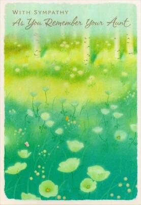 Heartfelt SYMPATHY LOSS OF AUNT Card, Remember Strength Comfort by Hallmark +✉