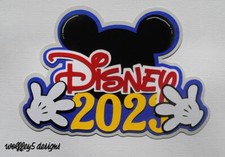 CRAFTECAFE DISNEY 2023 KID TITLE premade paper piecing scrapbook diecut page 3D