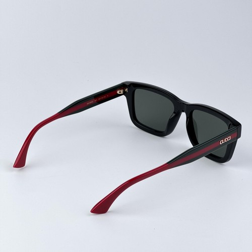 Gucci Herren Sonnenbrille Schwarz Grün Grau Eckig GG1869S 001 BRANDNEU - Bild 6 von 12