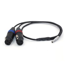 Arri Alexa Mini Audio Cable 00B 5 pin To Female 2 XLR 3 Pin Neutrik Cable 20"