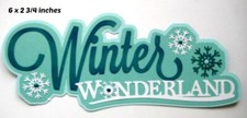 WINTER WONDERLAND TITLE scrapbook paper piecing premade 3D die cut by Rhonda