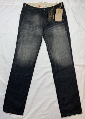 NEW PRPS NOIR Japanese Original Jeans Selvedge 32 (33) x 35 NEW PRPS NOIR Japanese Original Jeans Selvedge 32 (33) x 35