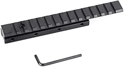 14 Slots 3/8'' to 7/8'' Dovetail to Picatinny Rail Adapter Picatinny Riser Mount 