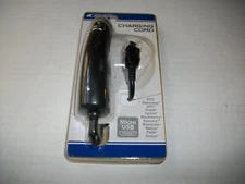 (1) Micro USB Car Charging Cord Black **New in Package**