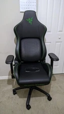 Razer Iskur Black w/ Green Stitching Adjustable Gaming Chair with Lumbar Support